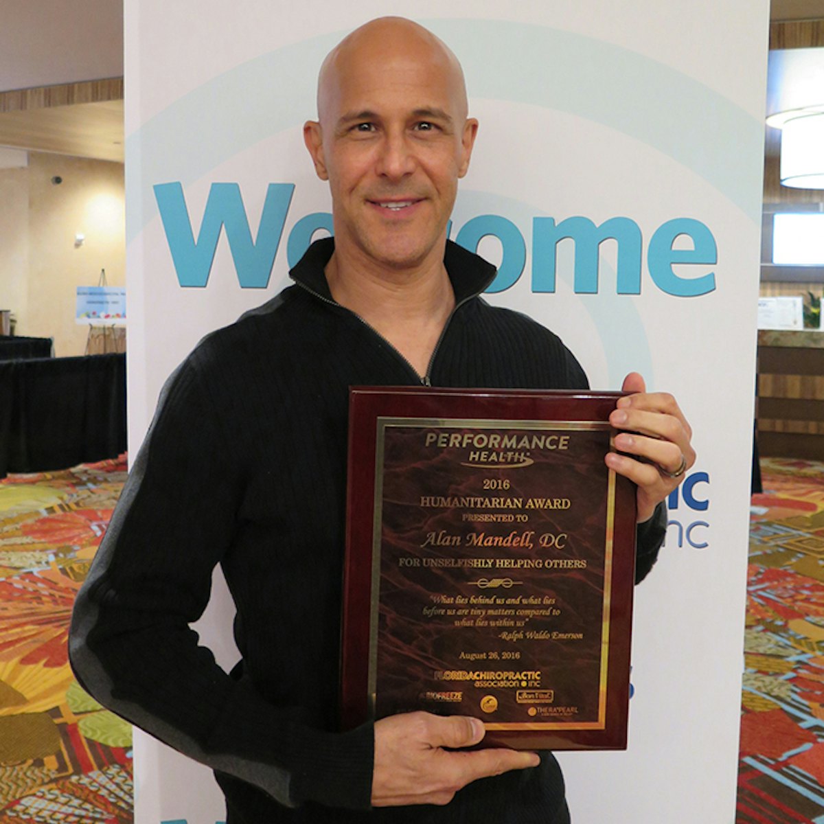 Dr. Alan Mandell Presented Humanitarian Award WellSpa 360