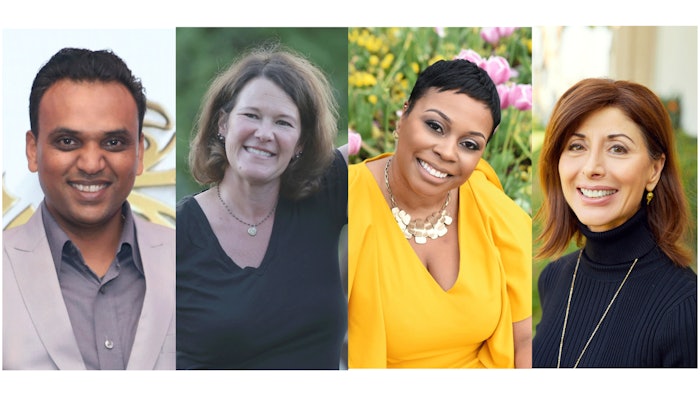 From left: Ashish Pandya, Joanna Roche, Toshiana Baker, Amy Gardner