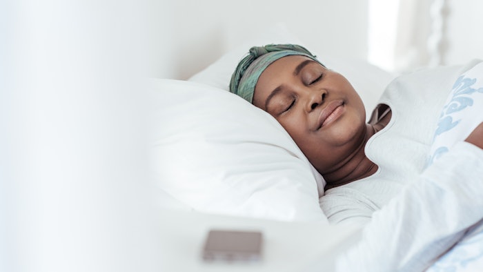 Woman sleeping peacefully