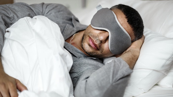 man sleeping peacefully