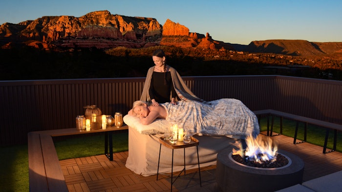 Ambiente Fireside Massage On Atrium Rooftop
