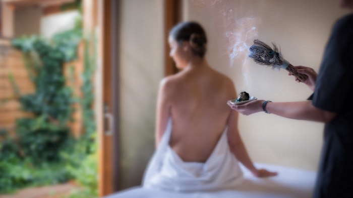 A spiritual enhancement treatment at The Spa at Four Seasons Resort Rancho Encantado Santa Fe.