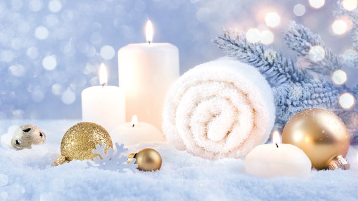 holiday christmas theme spa products