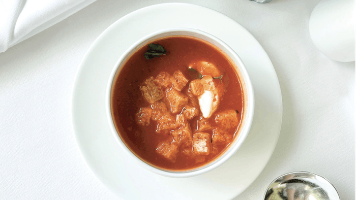 Vine Ripened Tomato Soup is almost entirely made of fruit and vegetables, delivering essential nutrition and hydration in addition to warmth and comfort.