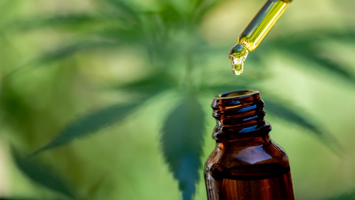 CBD oil in dropper